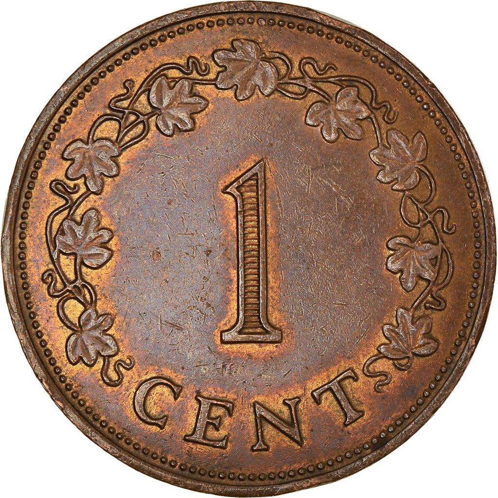 Moeda, Malta, Cent, 1975, British Royal Mint, AU(50-53), Bronze, KM:8