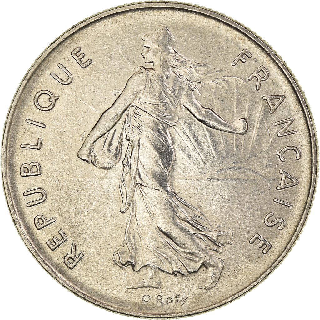 Coin, France, Semeuse, 5 Francs, 1976, Paris, AU(55-58), Nickel Clad