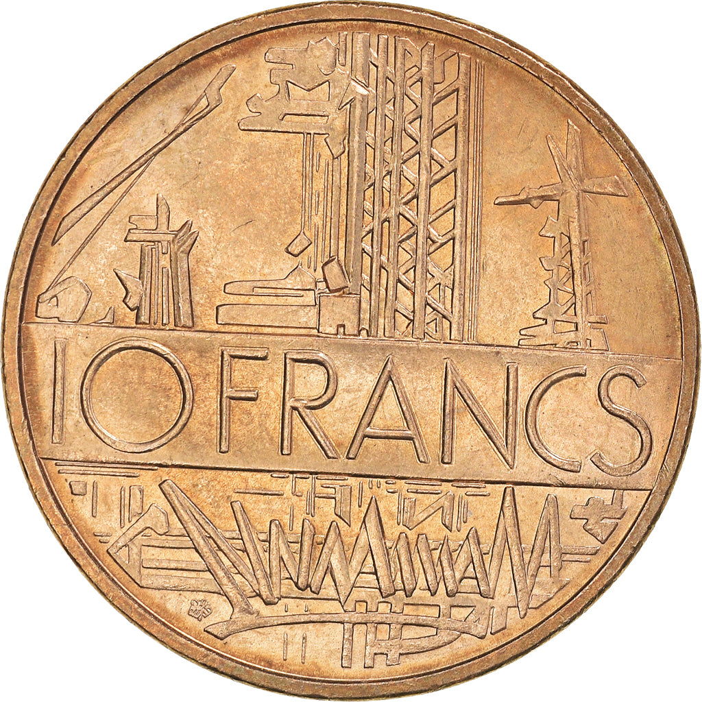 Coin, France, Mathieu, 10 Francs, 1984, Tranche A, AU(55-58), Nickel-brass