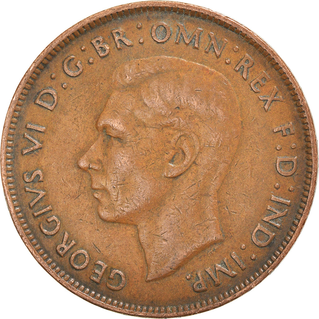 Monnaie, Australie, George VI, Penny, 1943, TTB, Bronze, KM:36