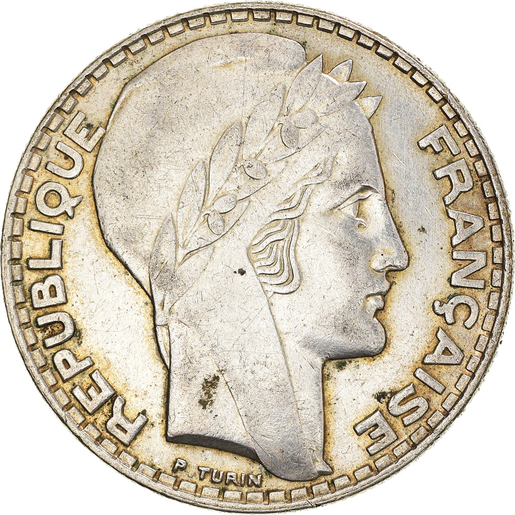 Coin, France, Turin, 20 Francs, 1933, Paris, Rameaux longs, AU(50-53), Silver