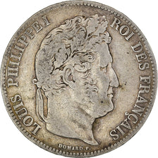 Moneta, Francia, Louis-Philippe, 5 Francs, 1839, Lille, MB, Argento, KM:749.13