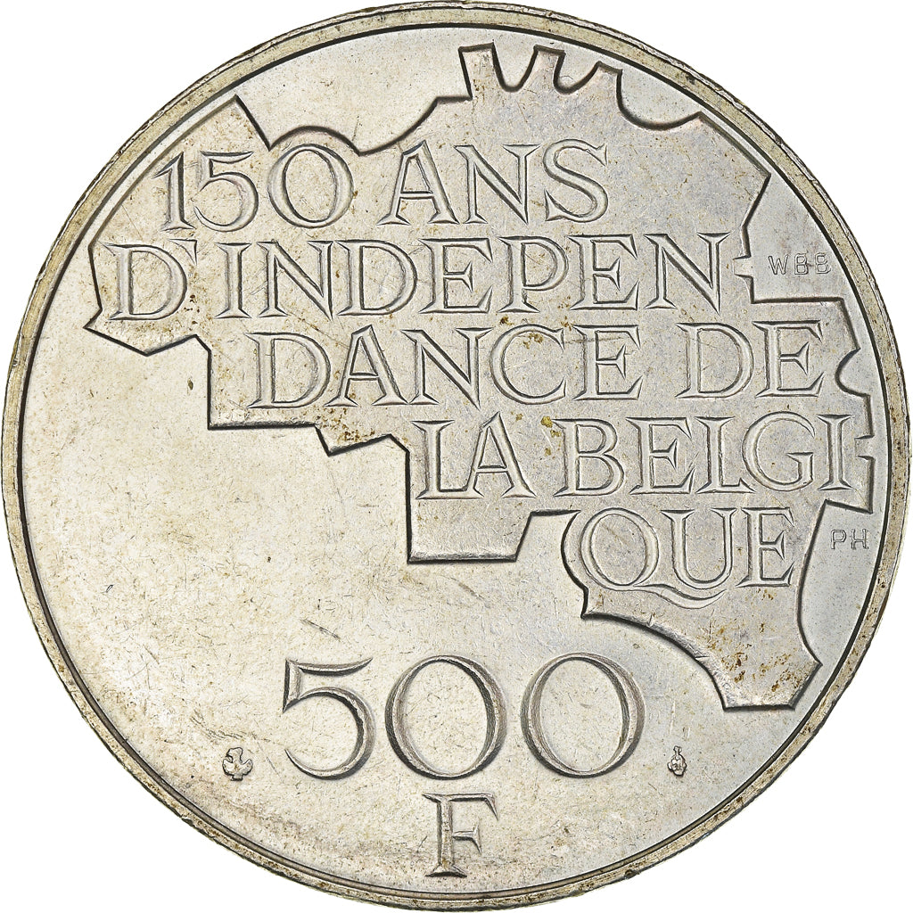 Coin, Belgium, Baudouin I, 500 Francs, 500 Frank, 1980, Brussels, AU(50-53)