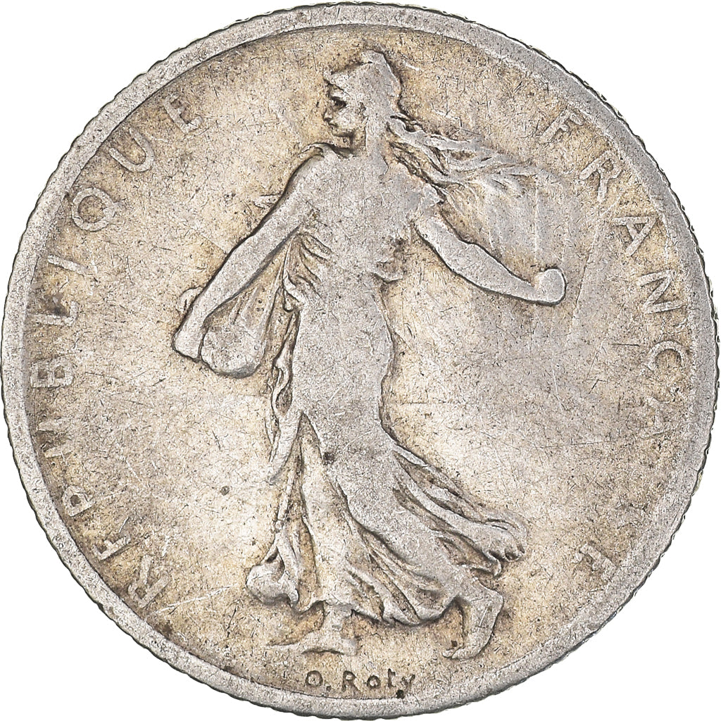 Moneda, Francia, Semeuse, Franc, 1901, Paris, BC+, Plata, KM:844.1, Gadoury:467