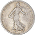Moneda, Francia, Semeuse, Franc, 1901, Paris, BC+, Plata, KM:844.1, Gadoury:467