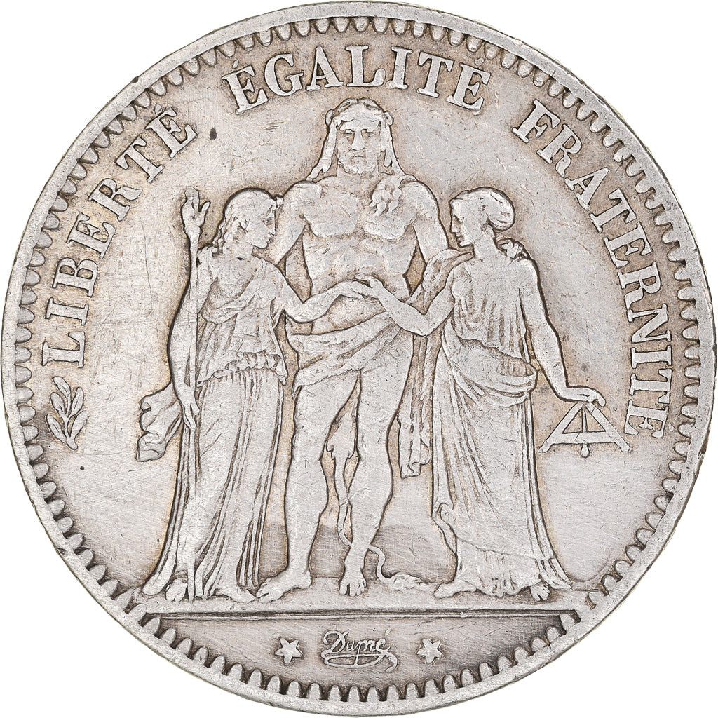 Münze, Frankreich, Hercule, 5 Francs, 1875, Paris, SS, Silber, KM:820.1