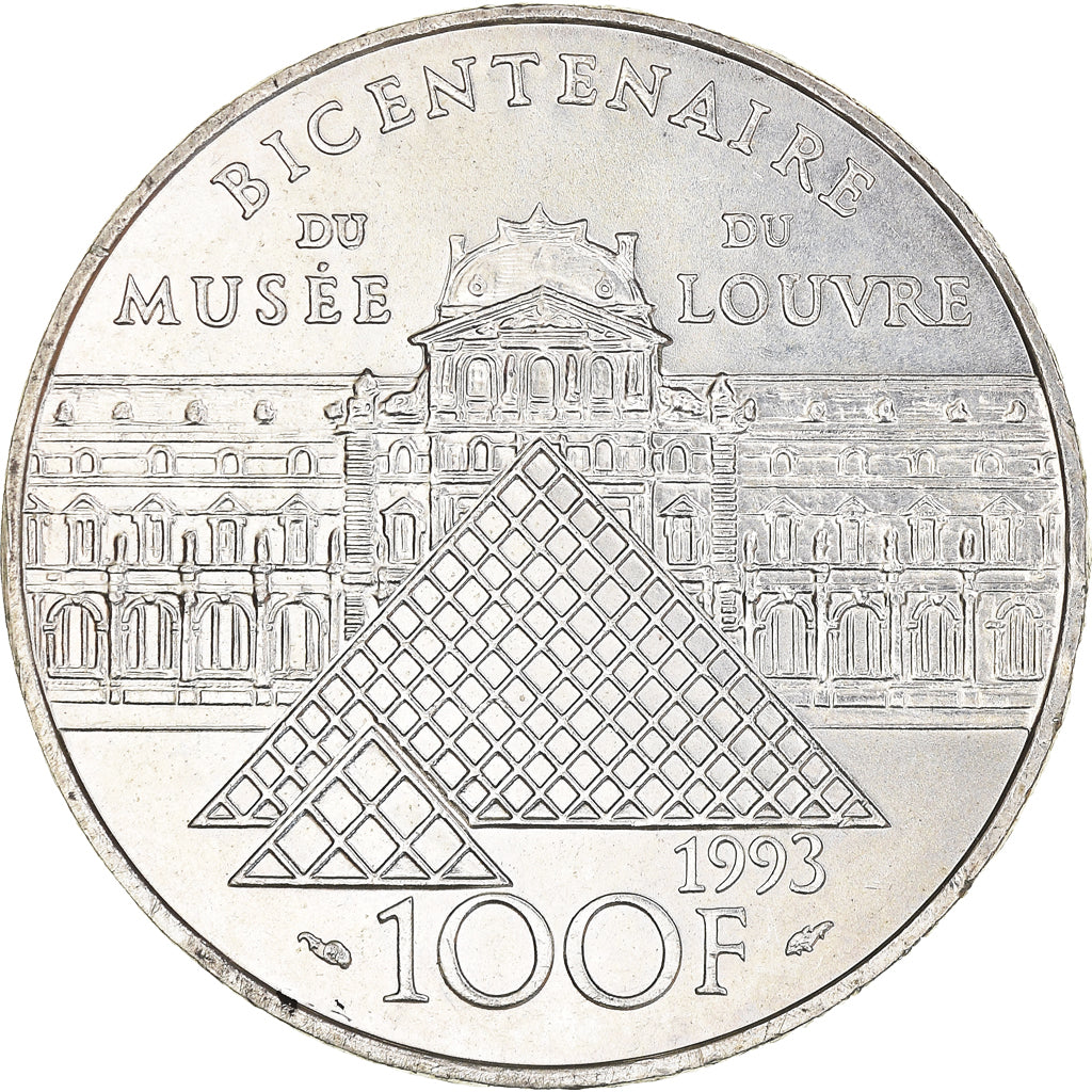 Coin, France, Liberté guidant le peuple, 100 Francs, 1993, AU(55-58), Silver