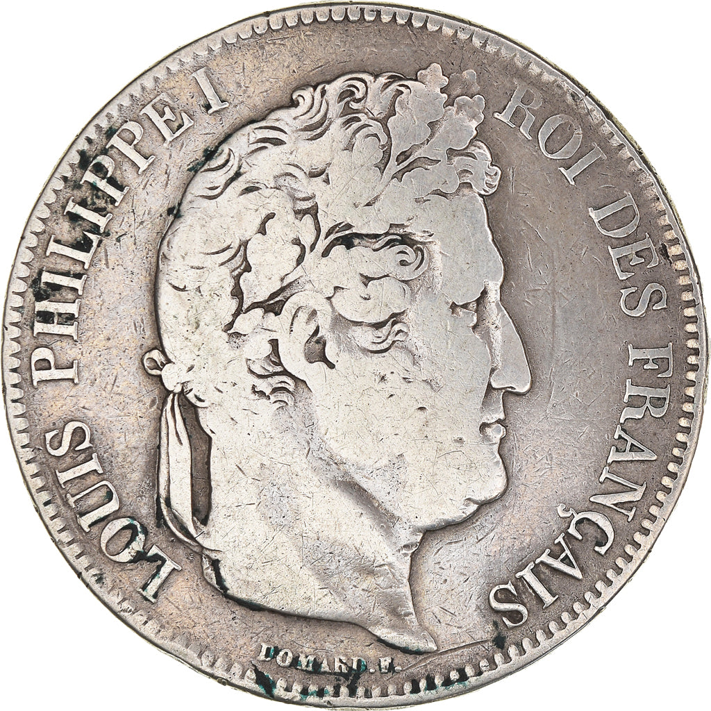 Coin, France, Louis-Philippe, 5 Francs, 1834, Lille, VF(20-25), Silver