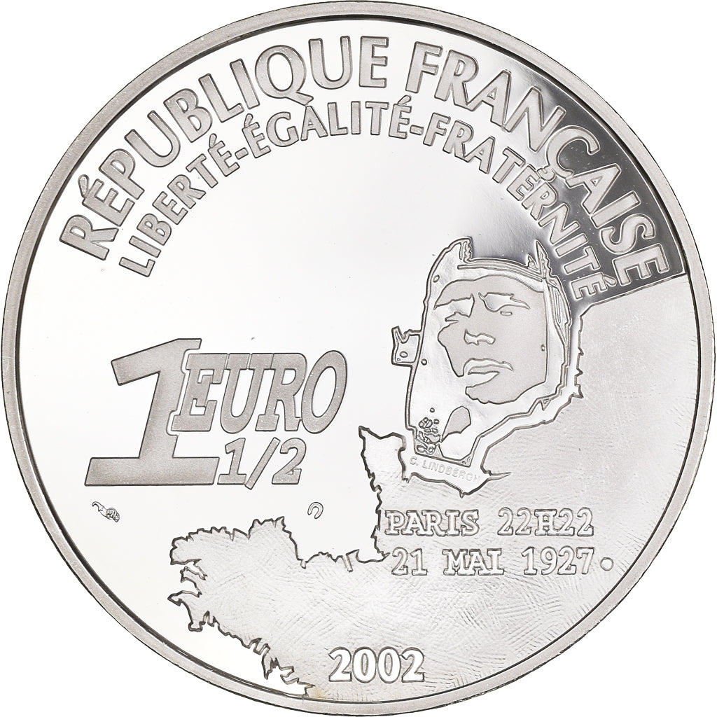 Frankrijk, 1-1/2 Euro, 2002, Paris, Proof, NIEUW, Zilver, Gadoury:EU19, KM:1310