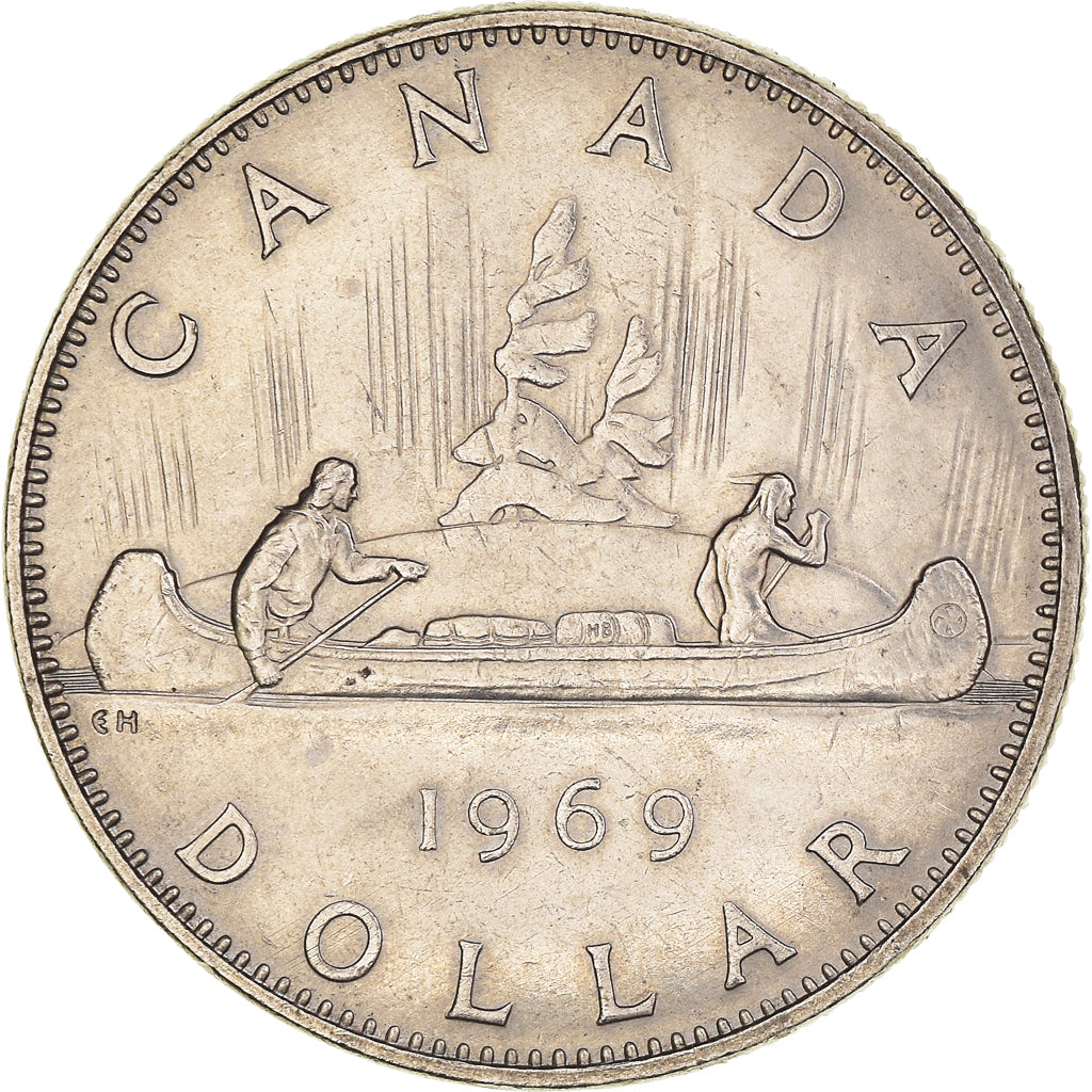 Coin, Canada, Elizabeth II, Dollar, 1969, Royal Canadian Mint, Ottawa