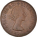 Coin, Great Britain, Elizabeth II, Penny, 1967, AU(50-53), Bronze, KM:897