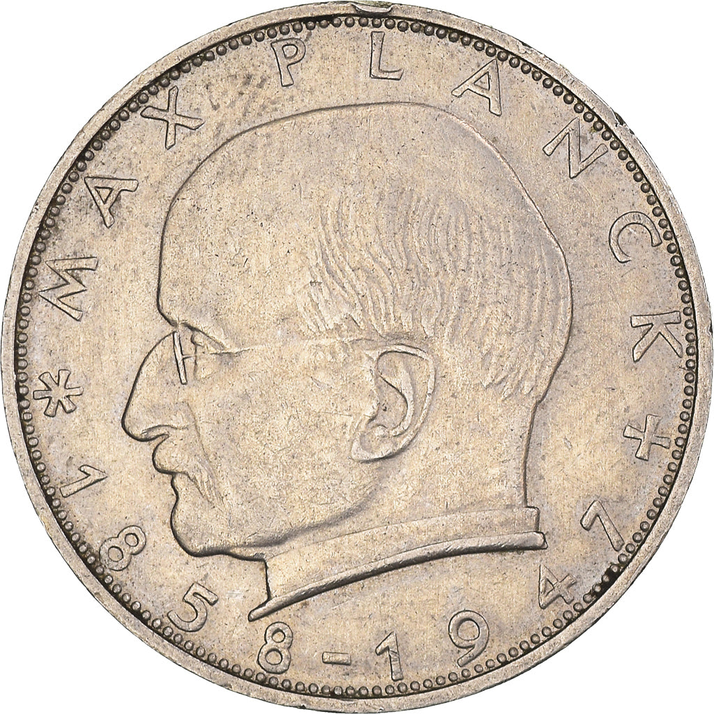 Moneta, GERMANIA - REPUBBLICA FEDERALE, 2 Mark, 1965, Stuttgart, BB
