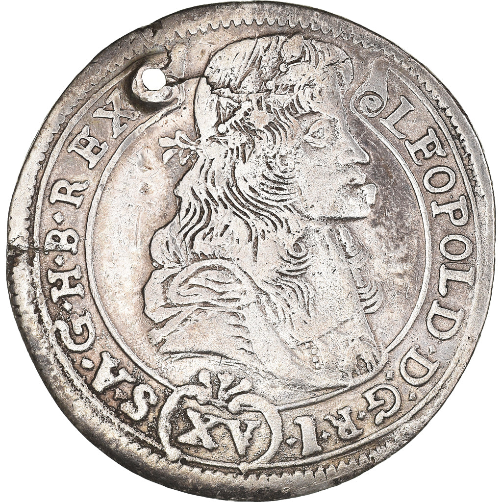 Hungary, Leopold I, 15 Krajczar, 1687, Kremnitz, Silver, EF(40-45), KM:A192