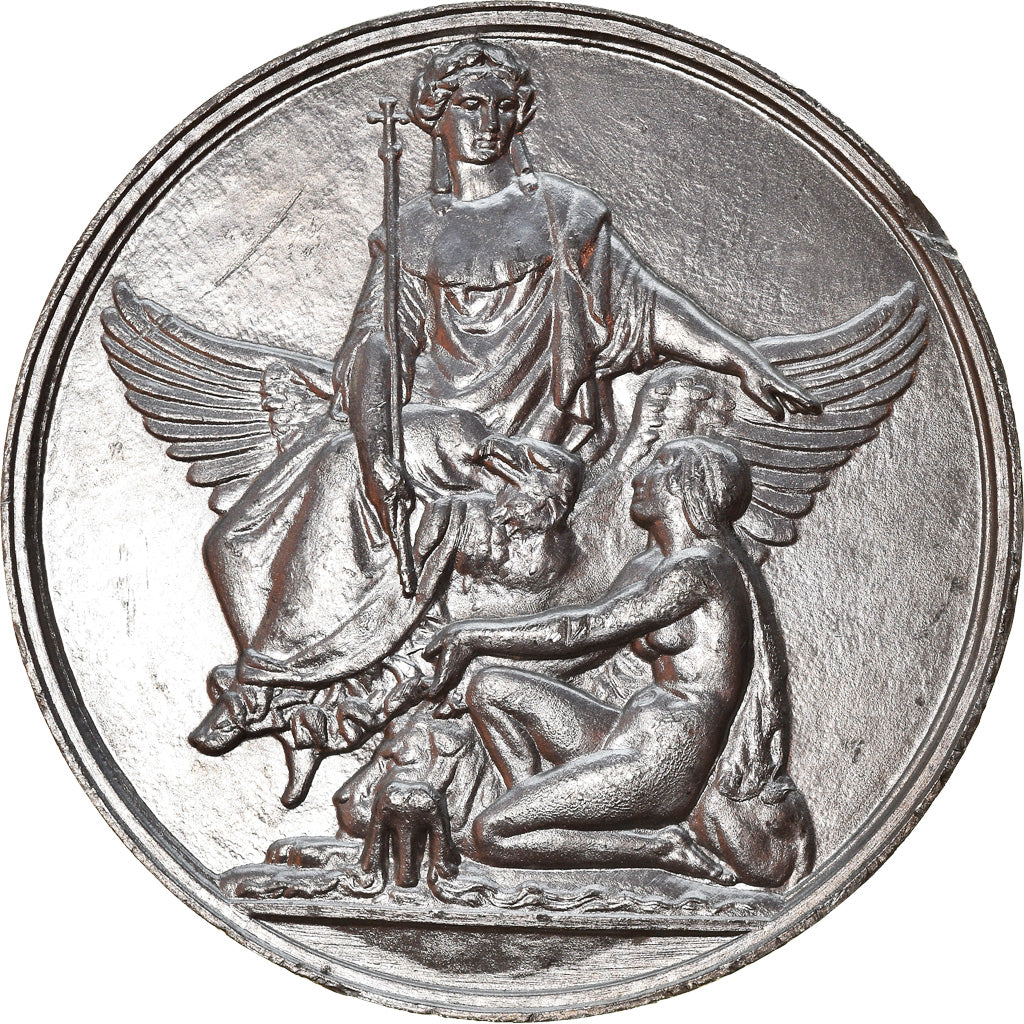 Frankreich, Medaille, Gravure, Grand Prix de Rome, France protégeant