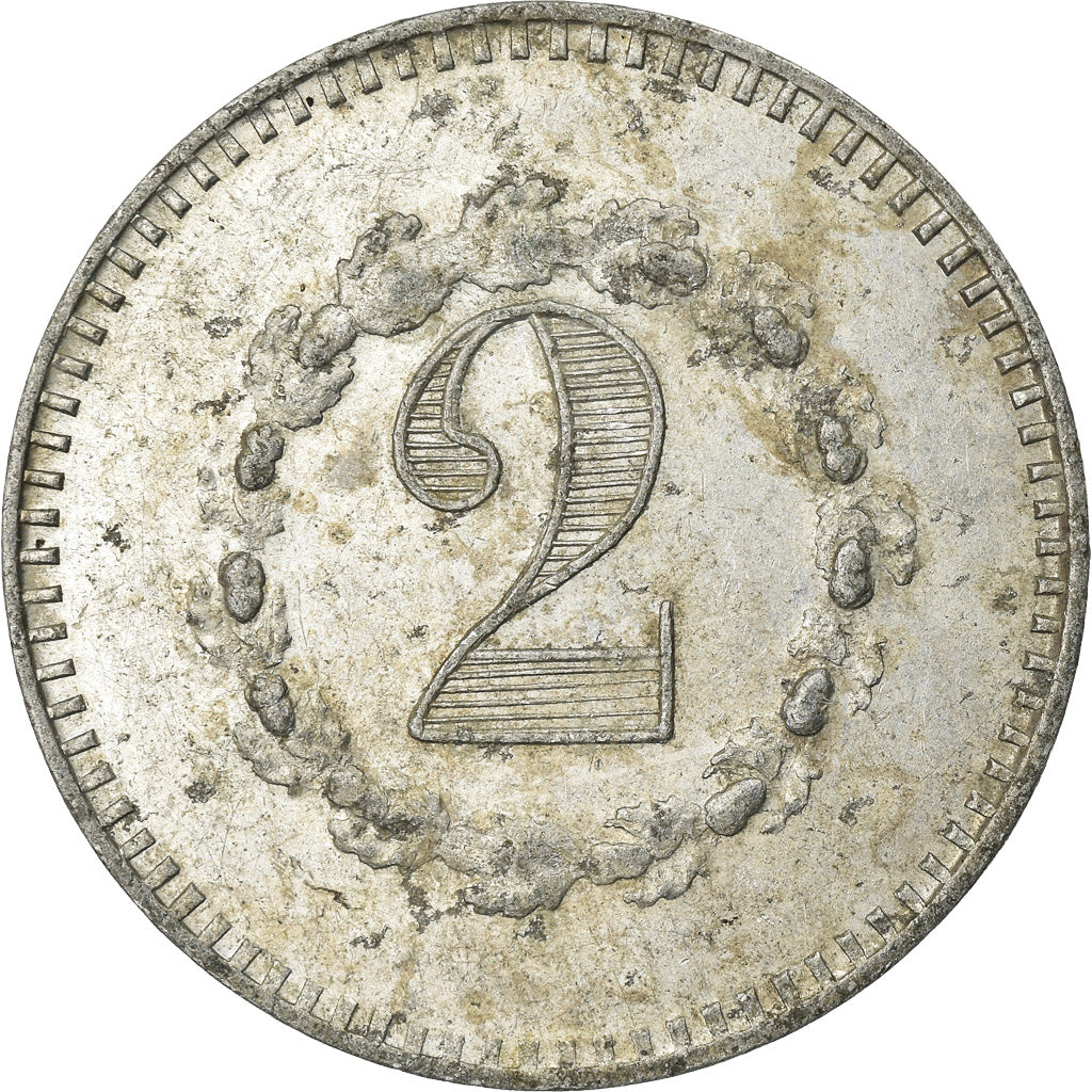 Moeda, França, Avers-Revers identiques, Non identifiable, 2 Centimes