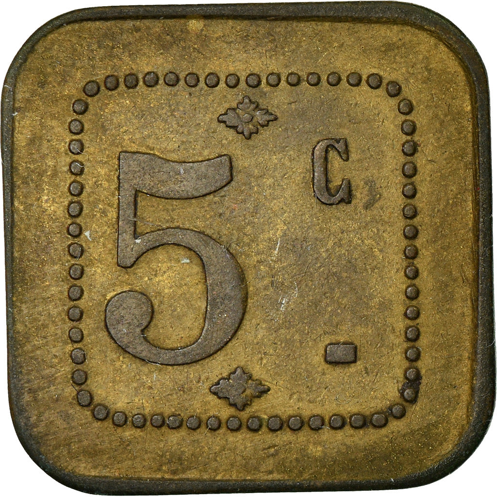 Moeda, França, Avers-Revers identiques, Non identifiable, 5 Centimes