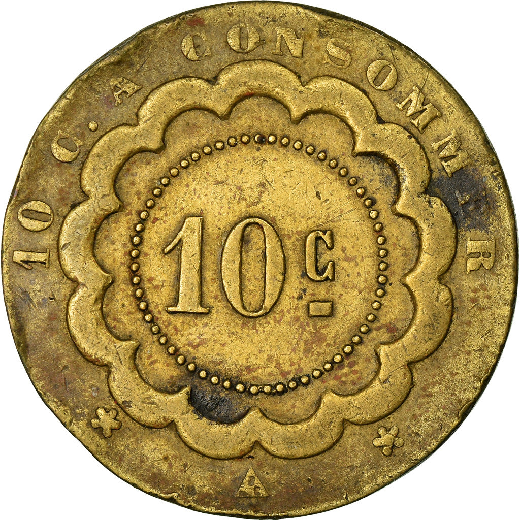 Moneta, Francia, 10 Centimes à Consommer, Non identifiable, 10 Centimes, BB