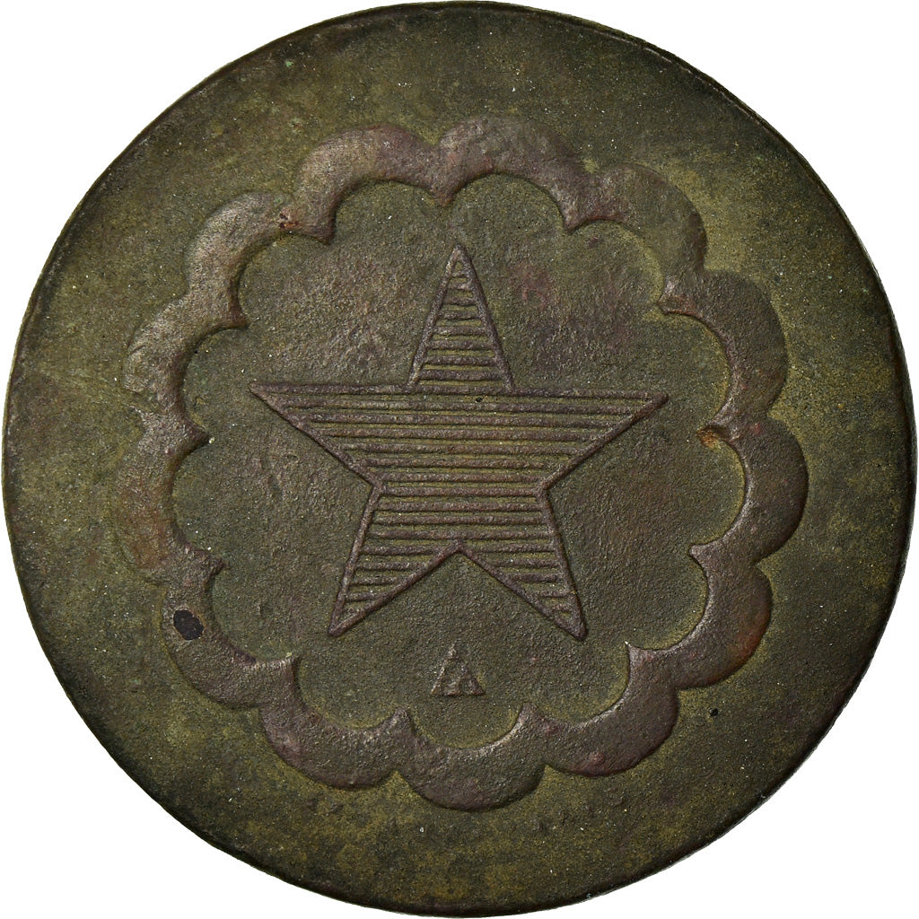 Moneta, Francia, Etoile à 5 branches, Non identifiable, 10 Centimes, BB, Rame