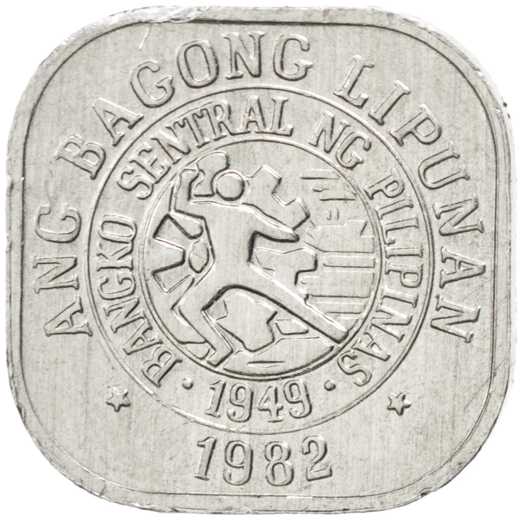 PHILIPPINES, Sentimo, 1982, KM #224, MS(63), Aluminum, 1.21