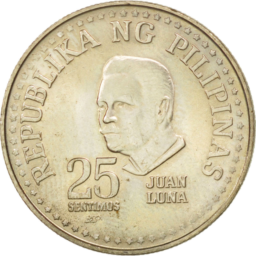 Coin, Philippines, 25 Sentimos, 1979, MS(63), Copper-nickel, KM:227