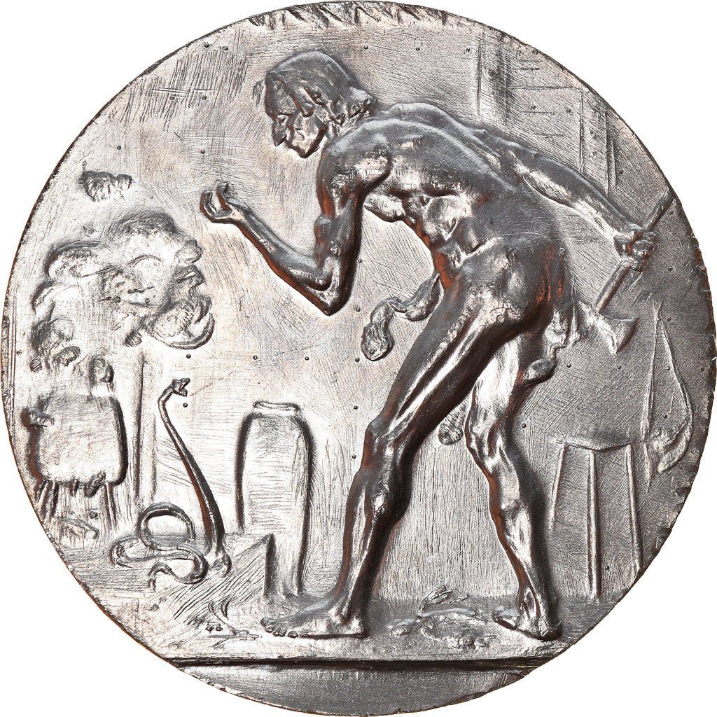 Francja, Medal, Gravure, Grand Prix de Rome, Le Villageois et le Serpent, 1969