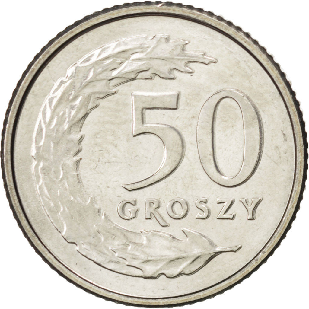 Moneta, Polonia, 50 Groszy, 1992, SPL, Rame-nichel, KM:281