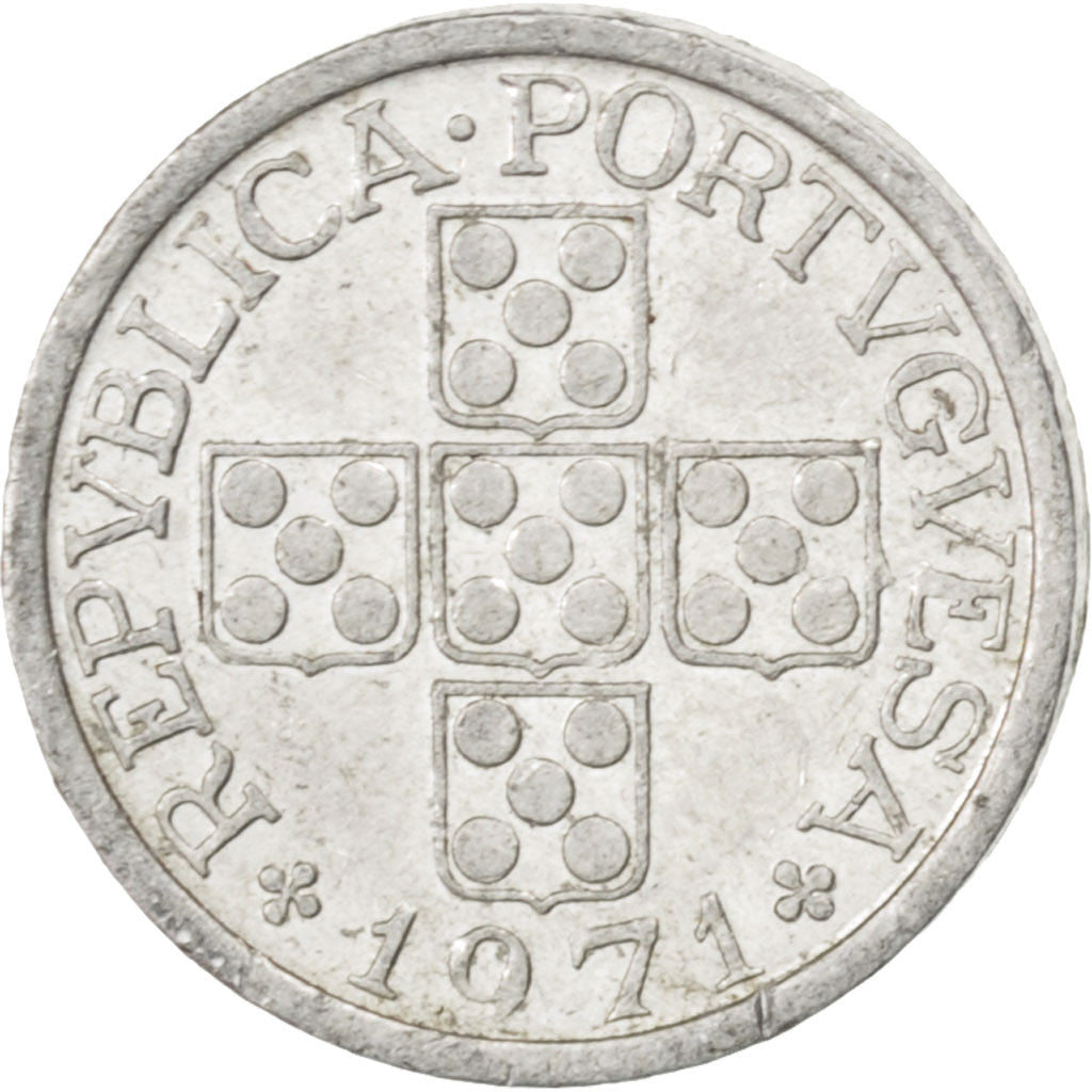 Coin, Portugal, 10 Centavos, 1971, AU(50-53), Aluminum, KM:594