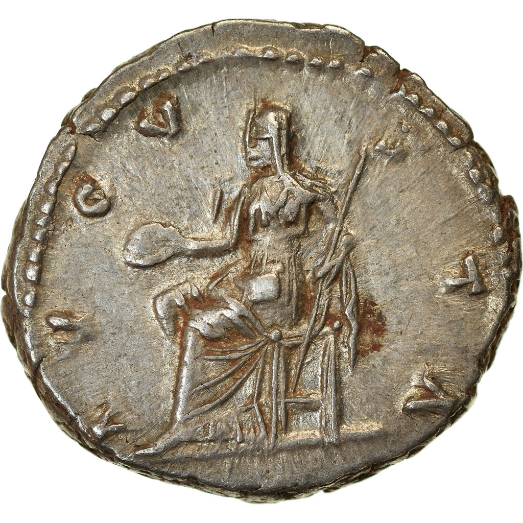 Coin, Diva Faustina I, Denarius, 141, Rome, AU(55-58), Silver, RIC:371
