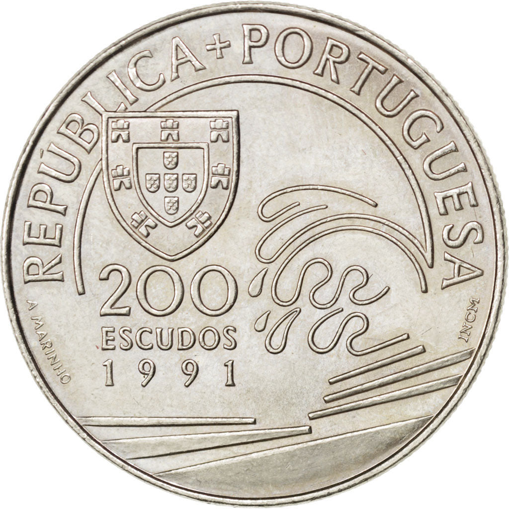 Moneta, Portogallo, 200 Escudos, 1991, SPL, Rame-nichel, KM:658