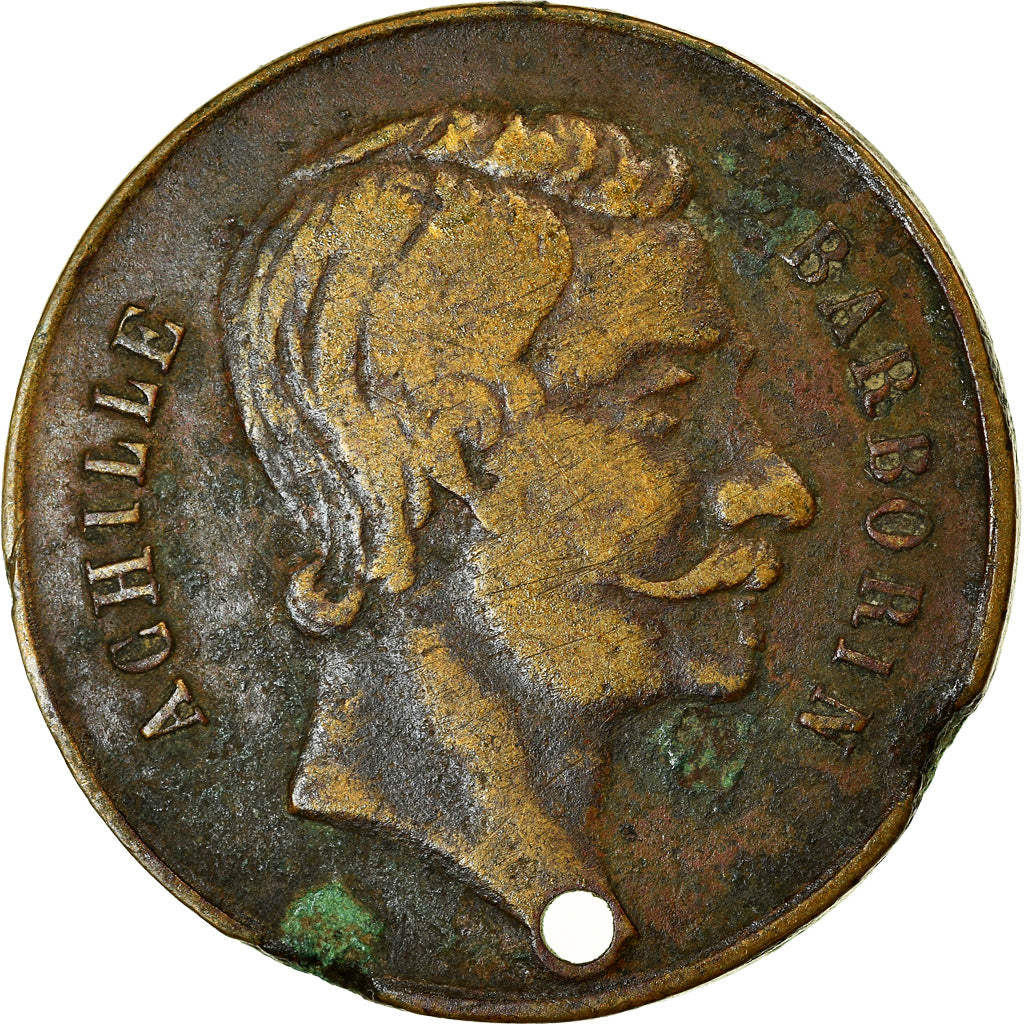 Francia, Advertising Token, Docteur Achille Barborin, Dentiste, MBC, Latón