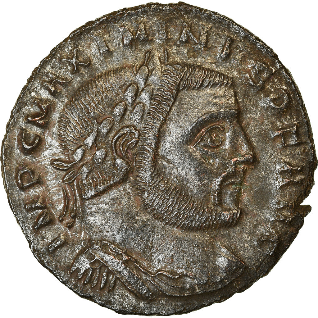 Coin, Maximinus II, Follis, 312-313, Thessalonica, AU(55-58), Bronze, RIC:61a