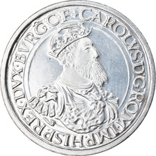 Moneta, Belgia, 5 Ecu, 1987, MS(63), Srebro, KM:166