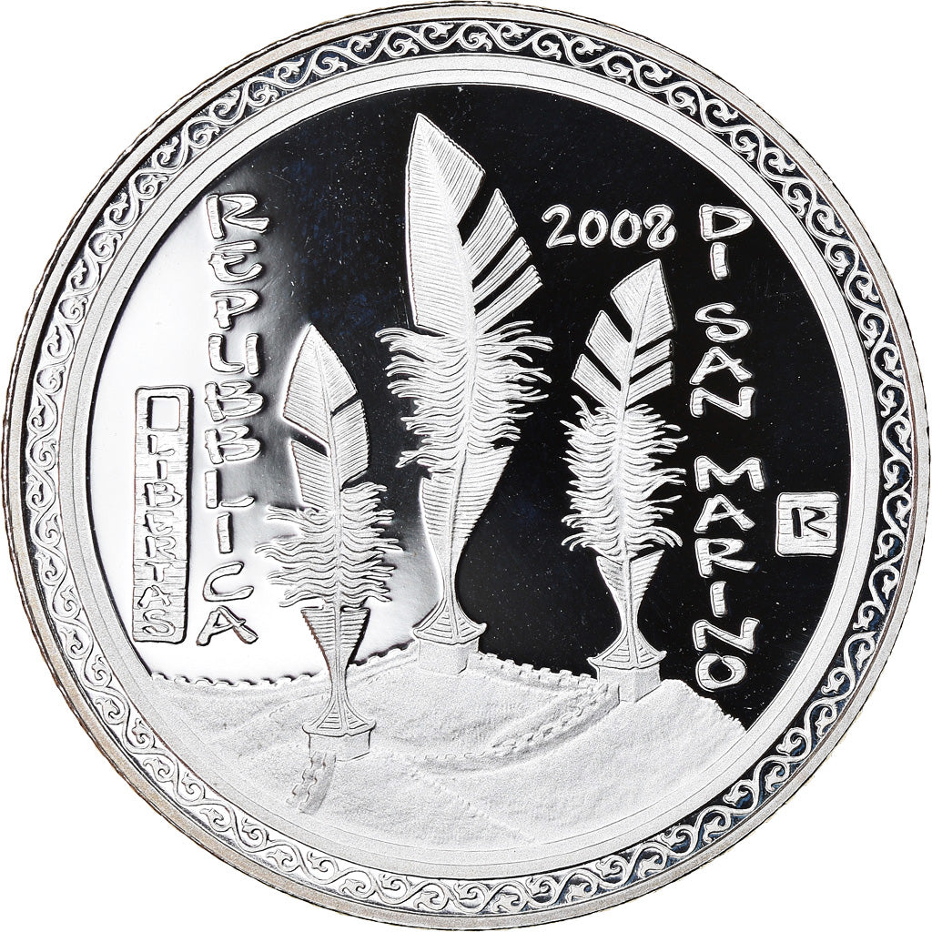 San Marino, 5 Euro, Olympic Games 2008 in Beijing, 2008, FDC, Argent, KM:513