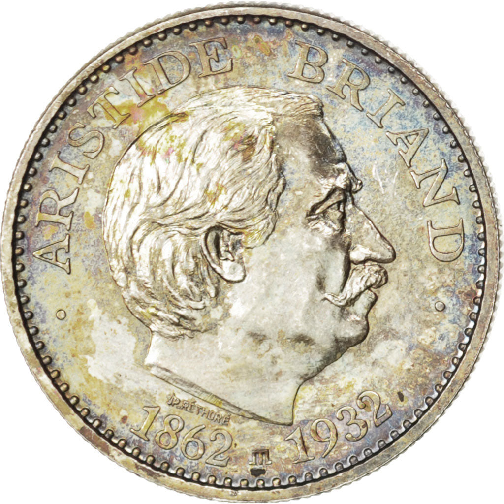 France, Medal, French Fifth Republic, History, MS(63), Silver