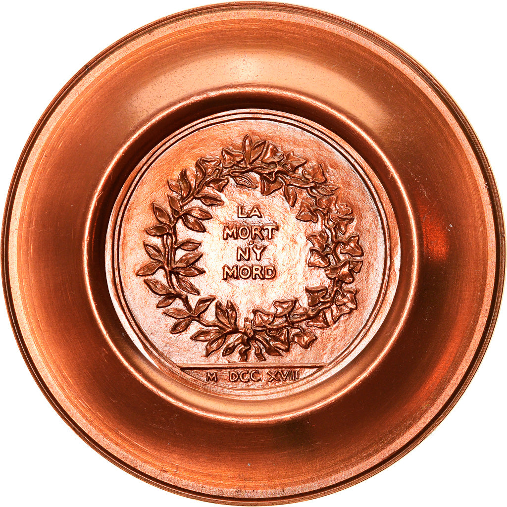 France, Medal, Clément Marot, History, 1967, Cure, MS(63), Copper