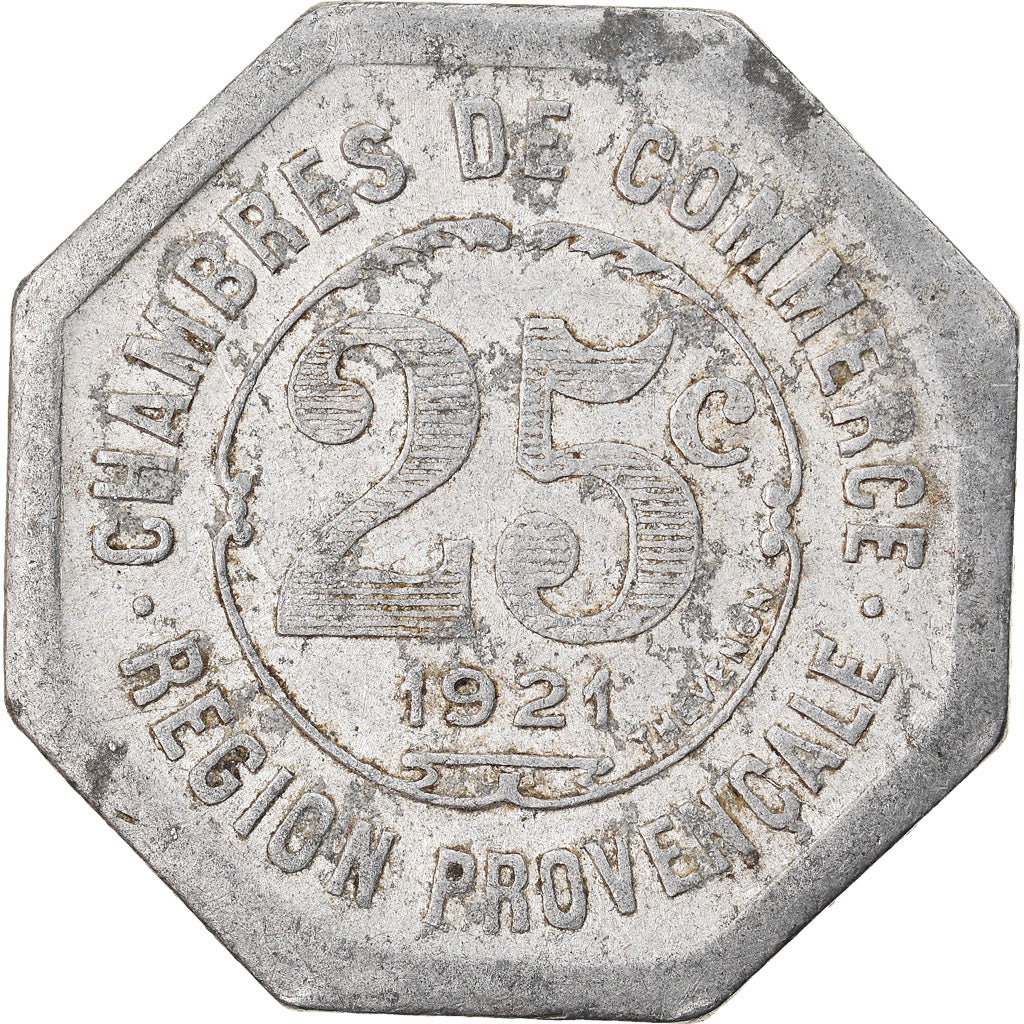 Moneta, Francja, Chambres de Commerce de la Région Provençale, 25 Centimes