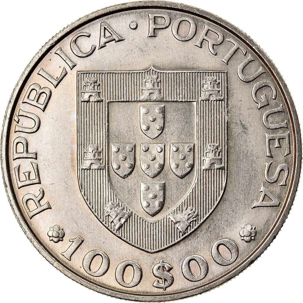 Moeda, Portugal, 100 Escudos, 1984, AU(55-58), Cobre-níquel, KM:625