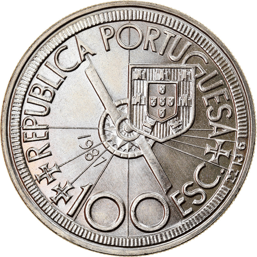 Münze, Portugal, Diogo Cão, 100 Escudos, 1987, VZ, Copper-nickel, KM:641