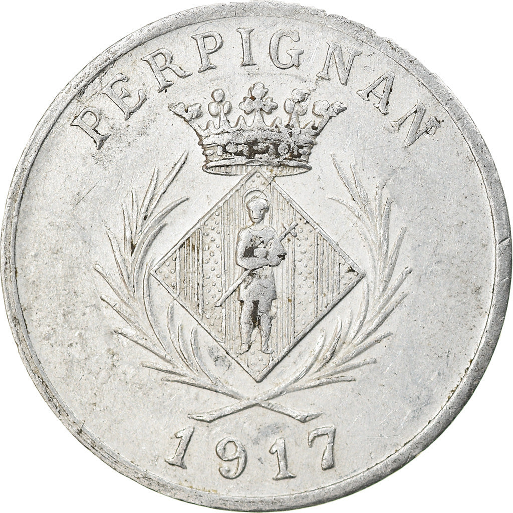 Moneta, Francia, Chambre Syndicale des Commerçants, Perpignan, 5 Centimes