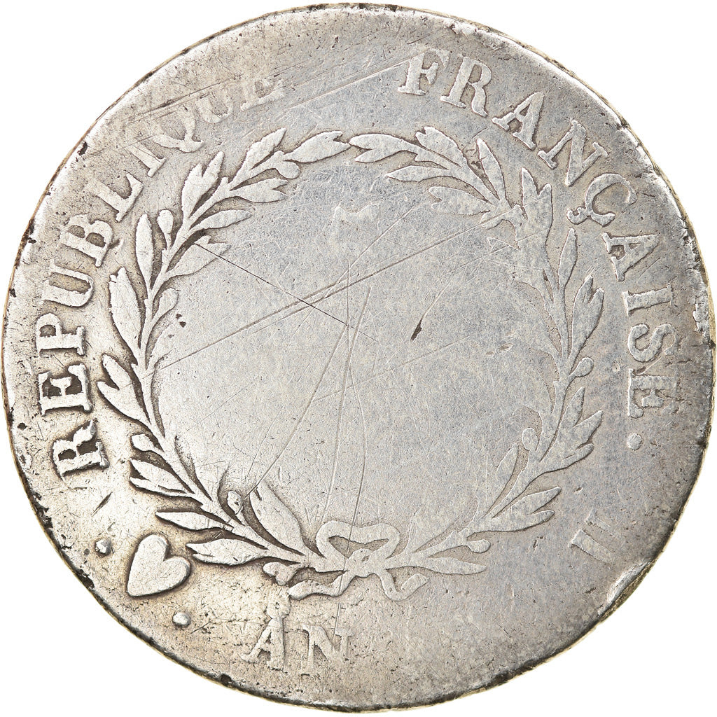 Frankrijk, Napoléon Bonaparte, 5 Francs, An 12, Turin, Zilver, ZG+, Gadoury:577
