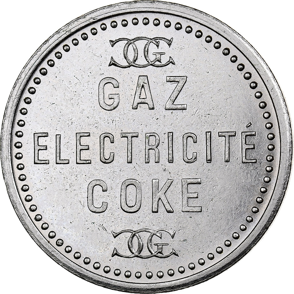 Algeria, Token, Lebon & Cie, Nickel plated brass, MS(63)