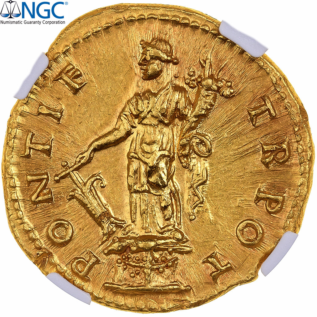 Titus, Aureus, 74, Rome, Oro, NGC, Ch AU 5/5-3/5, RIC:696