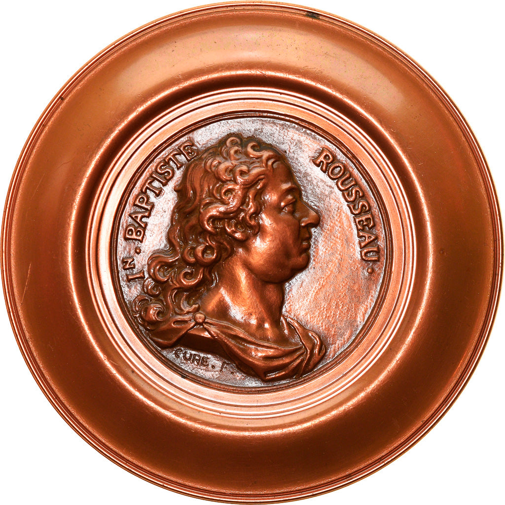 France, Medal, Baptiste Rousseau, History, 1974, Cure, MS(63), Copper