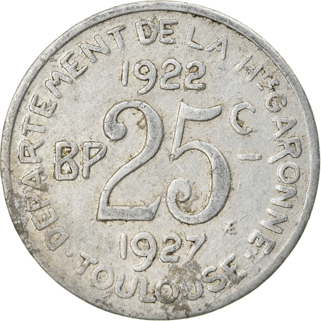 Münze, Frankreich, Union Latine, Comité du Sud-Ouest, Toulouse, 25 Centimes