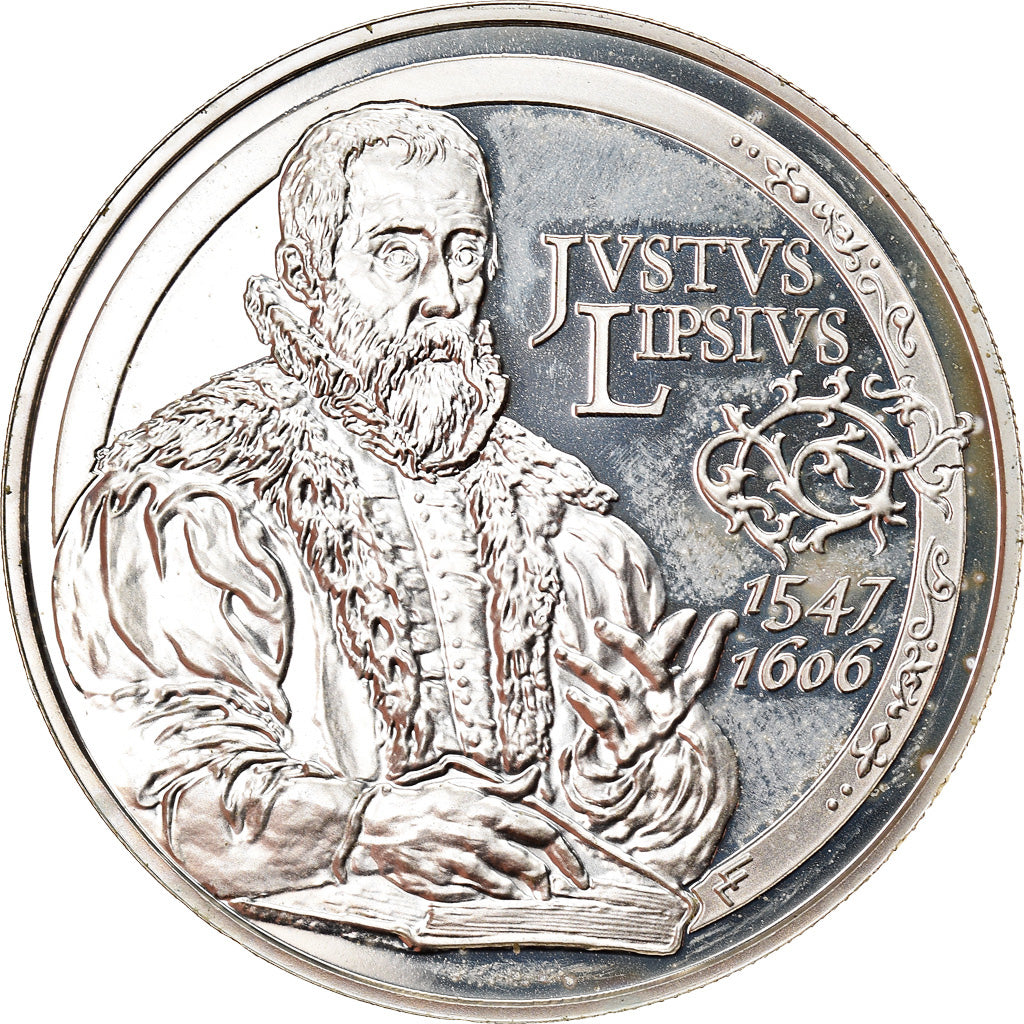 Belgia, 10 Euro, Justus Lipsius, 2006, MS(63), Srebro, KM:255