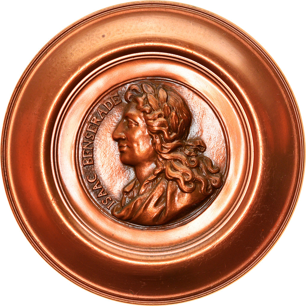 France, Medal, Isaac Benserade, History, 1973, Cure, MS(63), Copper