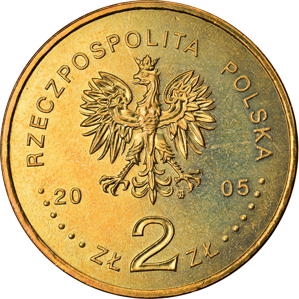 Moneta, Polonia, Solidarnosc, 2 Zlote, 2005, Warsaw, SPL, Ottone, KM:565