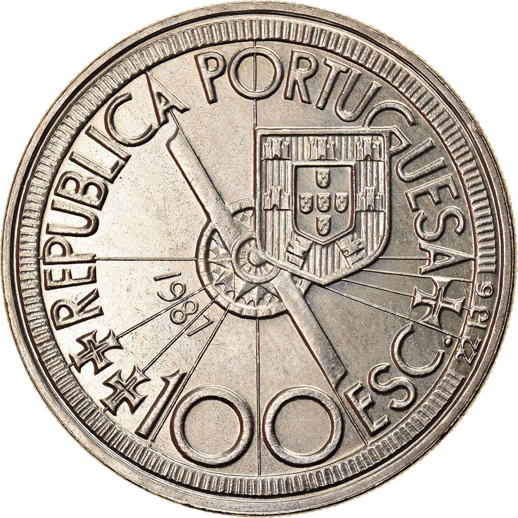 Munten, Portugal, Diogo Cão, 100 Escudos, 1987, UNC-, Copper-nickel, KM:641