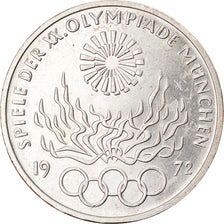 Coin, GERMANY - FEDERAL REPUBLIC, 10 Mark, 1972, Stuttgart, AU(55-58), Silver