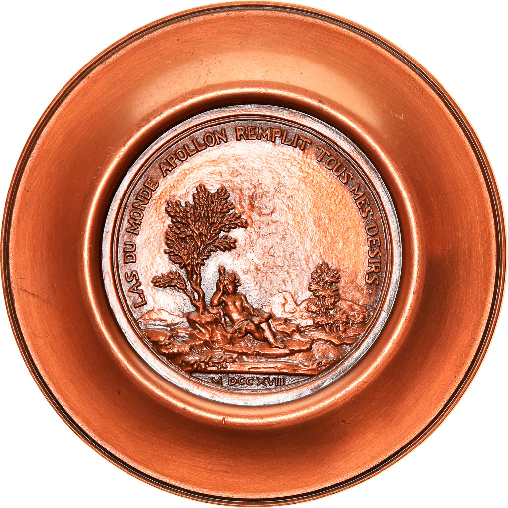 France, Medal, François Maynard, History, 1968, Cure, MS(63), Copper